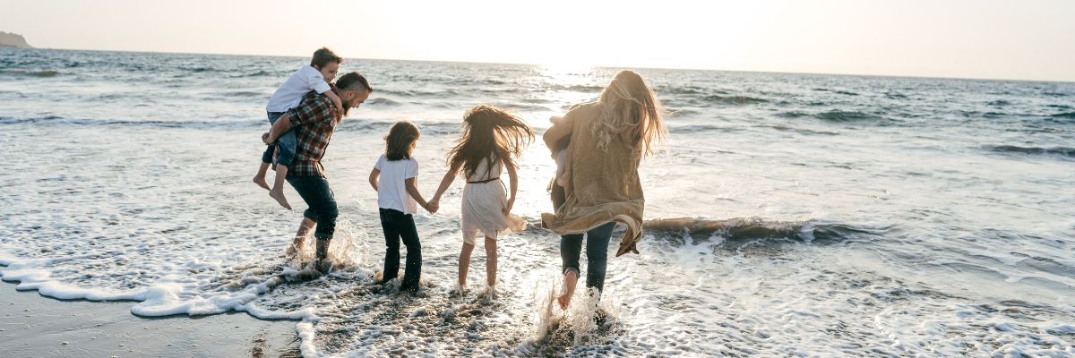 Happy Family at the beach